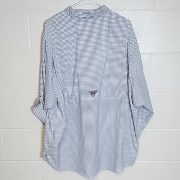 Performance Fishing Camping Hiking Shirt Roll Tab Sleeves Pockets Vented Back - Picture 3 of 15